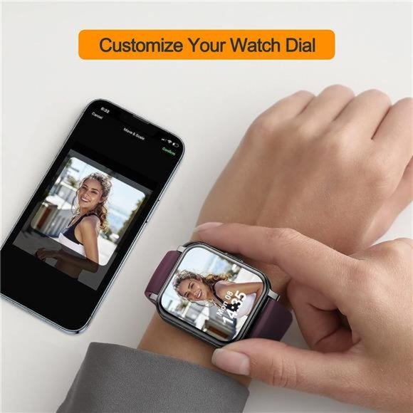 Smart Watch 41mm, Full Touchscreen Smartwatch, Fitness Tracker with Heart Rate - Picture 5 of 6